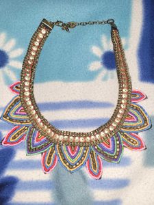 Boho Beaded Statement Necklace