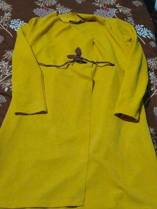 Yellow Kurta with Elegant Detail