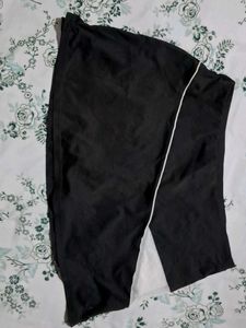 Elegant Black skort with White Trim lace.