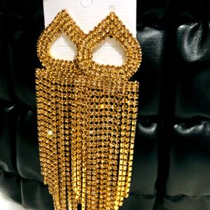 Golden Zircon Earrings