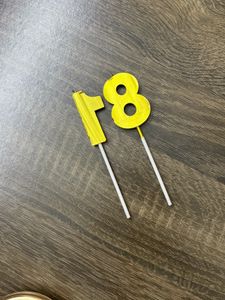 Gold Number 18 Birthday Cake Candles 🕯️✨