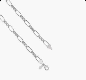 silver elio paperclip chain for men