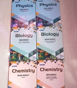 ALLEN Physics Chem Biology Board Booklets 12th