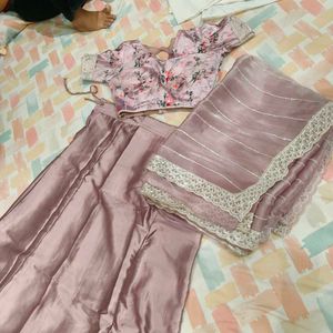 Silk Saree with Blouse and peticoat