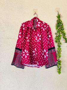 Vibrant Pink Ethnic shirt