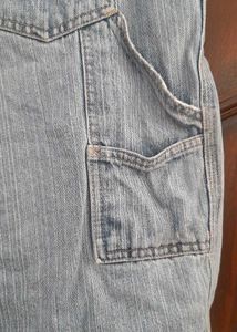 Denim Bermuda Shorts low rise