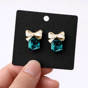 Chic Bow Gemstone Earrings