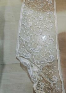 Net White Dupatta