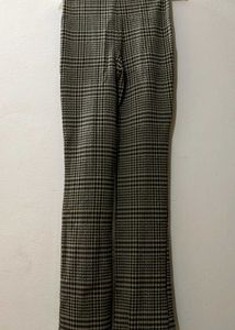 H&amp;M Checked Split Hem Pants