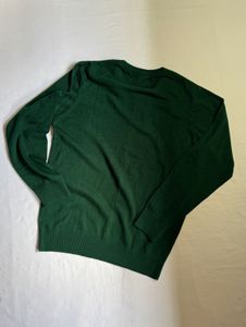 Dark green knit sweater