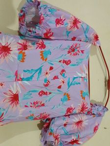 Floral Print Mini Dress