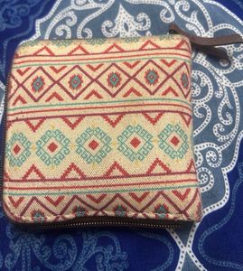 Boho Pattern Zip Around Wallet