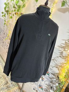 Lacoste Black Half-Zip Pullover