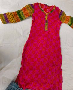 Vibrant Pink Ethnic Kurta