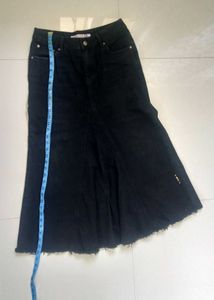 Y2K Denim Maxi Skirt