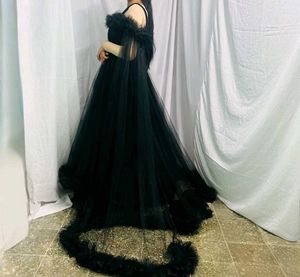 Elegant Black Gown with Cape