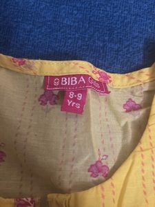 Yellow Printed Kurti for girls (8-9yrs) ✨💐🫶🏻