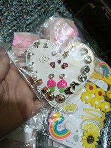 Cute Earring Set And Bangle Kada for Women