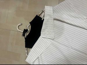 Korean Strip Tops With Cut Out Design