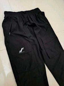 Black Cargo Joggers Length Xl 80cm– Stylish