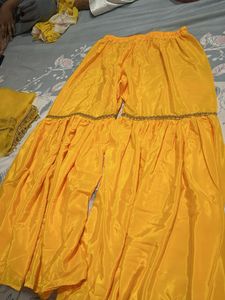 Yellow gharara n kurta or duppata