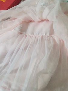 Baby Pink Net Dress Hopscotch