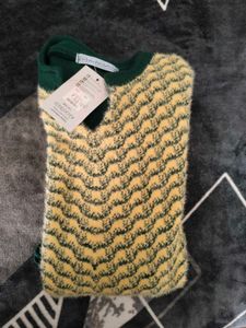 Elegant Green &amp; Beige Kurta woolen