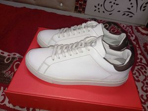 DCYPHR White Leather Sneakers
