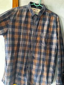 Mufti Denim Plaid Shirt