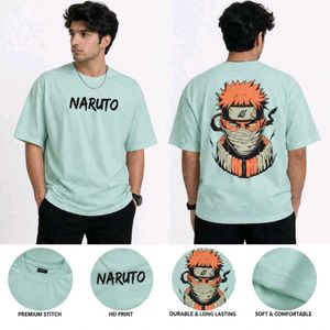 Naruto Graphic Print Oversized T-Shirt SIZE (M)
