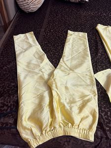 Yellow Kurta Set with Pants