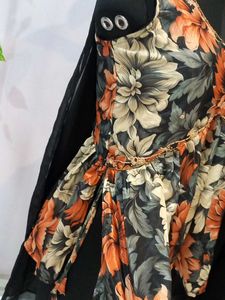 Stunning Black Brand New Indo-western Dress