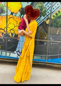 Tiered Yellow Kurti