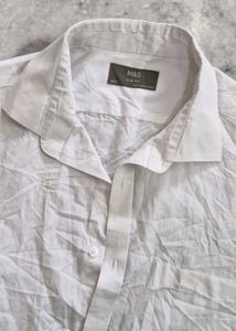 Classic White M&amp;S Men's Shirt L