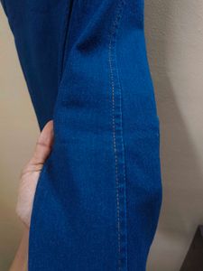 A denim bodycon
