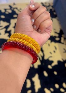 micro Gold polish Bangles