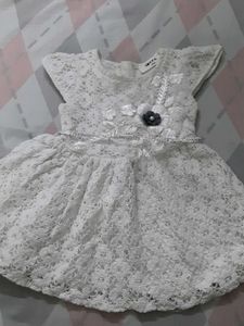 Elegant White Lace Dress for Girls
