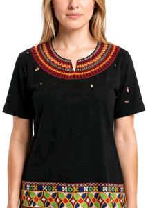 Black Work Short Kurta