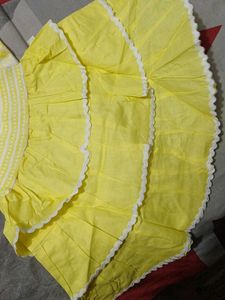 Yellow skirt top