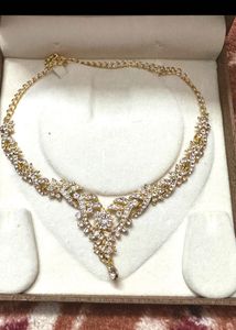 Elegant Rhinestone Cute Necklace Unused