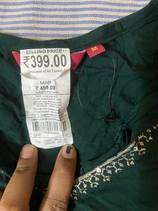 Green Designer Kurta