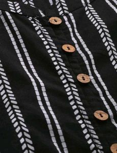 STRIPED BLACK WHITE OFFICE KURTI🎀