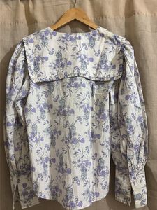 floral print puff sleeve blouse