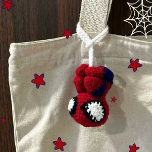 Spider-Man Crochet Keychain Charm