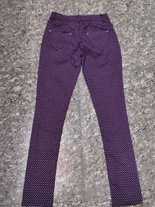 Purple Polka Dot Pants