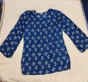 Stylish Blue Printed Kurta