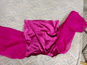 Vibrant Patchwork &amp; Velvet Puff Sleeve Tops
