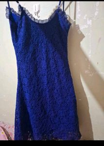 Stunning Royal Blue Lace Dress