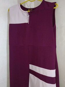 Elegant Maroon bodycon dress