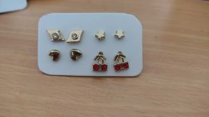 Cute Earring Set - 4 pairs